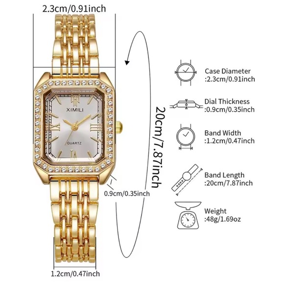 Panthere Square steel Gold and Green Women's Watch - Picture 4 of 10